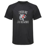 Maillot de Sport Homme Taekwondo Copie Jpeux Pas - T-Shirt Respirant Polyester Manches Courtes - Cadeau Sportif Anniversaire Noël Fête des Pères