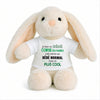 Peluche Lapin Bébé Doudou Humour Corse du Nord Cadeau Naissance Nouveau né Fille garçon Baby Shower