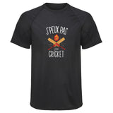 Maillot de Sport Homme Cricket Copie Jpeux Pas - T-Shirt Respirant Polyester Manches Courtes - Cadeau Sportif Anniversaire Noël Fête des Pères