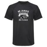 Maillot de Sport Homme Plonge Sexagenaire Homme - T-Shirt Respirant Polyester Manches Courtes - Cadeau Sportif Anniversaire Noël Fête des Pères