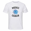 Maillot de Sport Homme pour Merci Volleyball Coach - T-Shirt Respirant Polyester Manches Courtes - Cadeau Sportif Anniversaire Noël Fête des Pères
