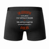 Caleçon Un Géographe Aussi génial - Dos - Humour Boxer Coton Motif Métier Idée Cadeau Anniversaire Noël Homme