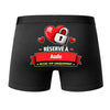 Caleçon Réservé à AUDE - Dos - Humour Boxer Coton Motif Métier Idée Cadeau Anniversaire Noël Homme