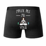 Caleçon J'peux Pas J'Ai Yoga - Humour Boxer Coton Idée Cadeau