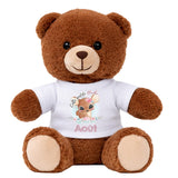 Peluche Ours Bébé Nounours Biche Août Cadeau Naissance Fille Nouveau Né Liste de Naissance Premier Âge Enfant