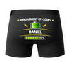 Caleçon Chargement en Cours Daniel - Dos - Humour Boxer Coton Motif Métier Idée Cadeau Anniversaire Noël Homme