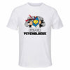 Maillot de Sport Homme Super Psychologue - T-Shirt Respirant Polyester Manches Courtes - Cadeau Sportif Anniversaire Noël Fête des Pères