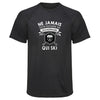 Maillot de Sport Homme Ski Sexagenaire Homme - T-Shirt Respirant Polyester Manches Courtes - Cadeau Sportif Anniversaire Noël Fête des Pères