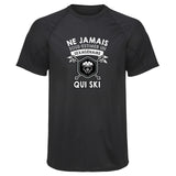Maillot de Sport Homme Ski Sexagenaire Homme - T-Shirt Respirant Polyester Manches Courtes - Cadeau Sportif Anniversaire Noël Fête des Pères