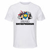 Maillot de Sport Homme Super Entrepreneur - T-Shirt Respirant Polyester Manches Courtes - Cadeau Sportif Anniversaire Noël Fête des Pères