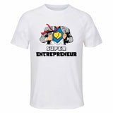 Maillot de Sport Homme Super Entrepreneur - T-Shirt Respirant Polyester Manches Courtes - Cadeau Sportif Anniversaire Noël Fête des Pères