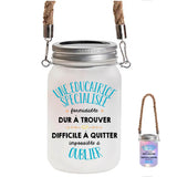 Lanterne Une Educatrice spécialisée | Lampe Jardin Idée Décoration Cadeau
