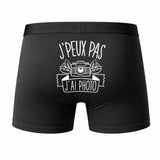 Caleçon J'peux Pas J'Ai Photographie - Humour Boxer Coton Idée Cadeau