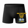 Caleçon Jean-Christophe en à Une sacrée Paire - Face - Humour Boxer Coton Motif Métier Idée Cadeau Anniversaire Noël Homme