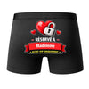 Caleçon Réservé à Madeleine - Dos - Humour Boxer Coton Motif Métier Idée Cadeau Anniversaire Noël Homme