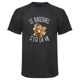 Maillot de Sport Homme Baseball Cest la Vie - T-Shirt Respirant Polyester Manches Courtes - Cadeau Sportif Anniversaire Noël Fête des Pères