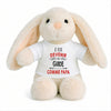 Peluche Lapin Bébé Doudou Je Veux Devenir Guide comme Papa Cadeau Naissance Nouveau-Né Baby Shower