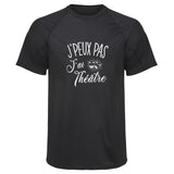 Maillot de Sport Homme Theatre Copie Jpeux Pas - T-Shirt Respirant Polyester Manches Courtes - Cadeau Sportif Anniversaire Noël Fête des Pères