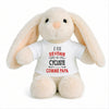 Peluche Lapin Bébé Doudou Je Veux Devenir Cycliste comme Papa Cadeau Naissance Nouveau-Né Baby Shower