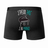 Caleçon J'peux Pas J'Ai Piano - Humour Boxer Coton Idée Cadeau
