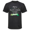 Maillot de Sport Homme pour Merci Pilote D_Avion Inoubliable - T-Shirt Respirant Polyester Manches Courtes - Cadeau Sportif Anniversaire Noël Fête des Pères