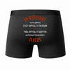 Caleçon Un Intérimaire Aussi génial - Dos - Humour Boxer Coton Motif Métier Idée Cadeau Anniversaire Noël Homme