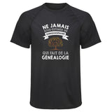 Maillot de Sport Homme Geenealogie Copie Quinquagenaire Homme - T-Shirt Respirant Polyester Manches Courtes - Cadeau Sportif Anniversaire Noël Fête des Pères