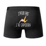 Caleçon J'peux Pas J'Ai Capoeira - Humour Boxer Coton Idée Cadeau