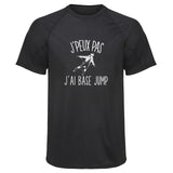 Maillot de Sport Homme Base Jump Copie Jpeux Pas - T-Shirt Respirant Polyester Manches Courtes - Cadeau Sportif Anniversaire Noël Fête des Pères