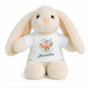 Peluche Lapin Bébé Doudou Alexandra Yeux Biche Cadeau Naissance Fille Nouveau-Né Baby Shower