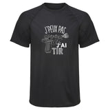 Maillot de Sport Homme Tir Copie Jpeux Pas - T-Shirt Respirant Polyester Manches Courtes - Cadeau Sportif Anniversaire Noël Fête des Pères