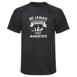 Maillot de Sport Homme Homme Trentenaire Maquetiste - T-Shirt Respirant Polyester Manches Courtes - Cadeau Sportif Anniversaire Noël Fête des Pères