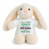 Peluche Lapin Bébé Doudou Humour Viennois Cadeau Naissance Nouveau né Fille garçon Baby Shower