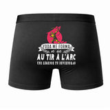 Caleçon Une légende Te Forma tir l'arc - Dos - Humour Boxer Coton Motif Métier Idée Cadeau Anniversaire Noël Homme
