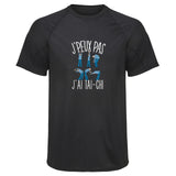 Maillot de Sport Homme Tai Chi Copie Jpeux Pas - T-Shirt Respirant Polyester Manches Courtes - Cadeau Sportif Anniversaire Noël Fête des Pères