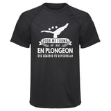 Maillot de Sport Homme Plongeon Une Legende Tu Deviendras - T-Shirt Respirant Polyester Manches Courtes - Cadeau Sportif Anniversaire Noël Fête des Pères