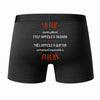 Caleçon Un Adil Aussi génial - Dos - Humour Boxer Coton Motif Métier Idée Cadeau Anniversaire Noël Homme