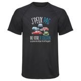 Maillot de Sport Homme Voiture de Collection Copie Jpeux Pas - T-Shirt Respirant Polyester Manches Courtes - Cadeau Sportif Anniversaire Noël Fête des Pères
