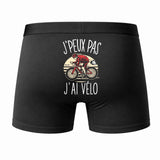 Caleçon J'peux Pas J'Ai Cyclisme - Humour Boxer Coton Idée Cadeau