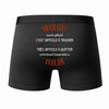 Caleçon Un Gilbert Aussi génial - Dos - Humour Boxer Coton Motif Métier Idée Cadeau Anniversaire Noël Homme