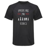 Maillot de Sport Homme Chess Copie Jpeux Pas - T-Shirt Respirant Polyester Manches Courtes - Cadeau Sportif Anniversaire Noël Fête des Pères