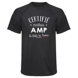 Maillot de Sport Homme Aide Medico-psychologique - T-Shirt Respirant Polyester Manches Courtes - Cadeau Sportif Anniversaire Noël Fête des Pères