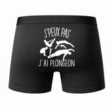 Caleçon J'peux Pas J'Ai Plongeon - Humour Boxer Coton Idée Cadeau