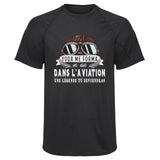 Maillot de Sport Homme Aviation Une Legende Tu Deviendras - T-Shirt Respirant Polyester Manches Courtes - Cadeau Sportif Anniversaire Noël Fête des Pères