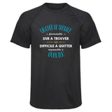 Maillot de Sport Homme pour Un Chef de Service Formidable Blanc - T-Shirt Respirant Polyester Manches Courtes - Cadeau Sportif Anniversaire Noël Fête des Pères