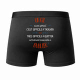Caleçon Un Gil Aussi génial - Dos - Humour Boxer Coton Motif Métier Idée Cadeau Anniversaire Noël Homme