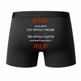 Caleçon Un Hubert Aussi génial - Dos - Humour Boxer Coton Motif Métier Idée Cadeau Anniversaire Noël Homme