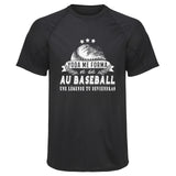 Maillot de Sport Homme Baseball Une Legende Tu Deviendras - T-Shirt Respirant Polyester Manches Courtes - Cadeau Sportif Anniversaire Noël Fête des Pères