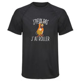 Maillot de Sport Homme Roller Copie Jpeux Pas - T-Shirt Respirant Polyester Manches Courtes - Cadeau Sportif Anniversaire Noël Fête des Pères