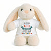 Peluche Lapin Bébé Doudou Ma Mission Chiner avec Papi Cadeau Naissance Nouveau né Fille garçon Baby Shower